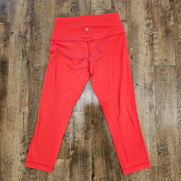 Lululemon Align HR Crop 21” Size 8 Love Red LORE High-Rise ~ Nulu best leggings - Picture 2 of 5